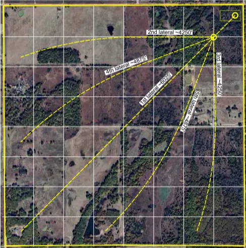 Drilling operations map