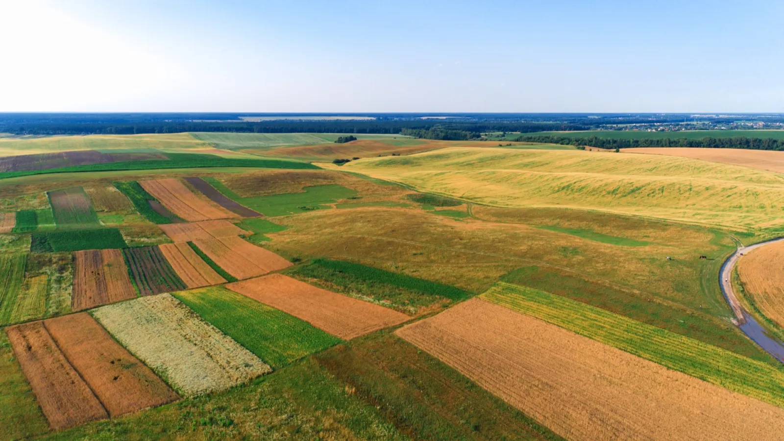 Aerial view of Oklahoma acreage