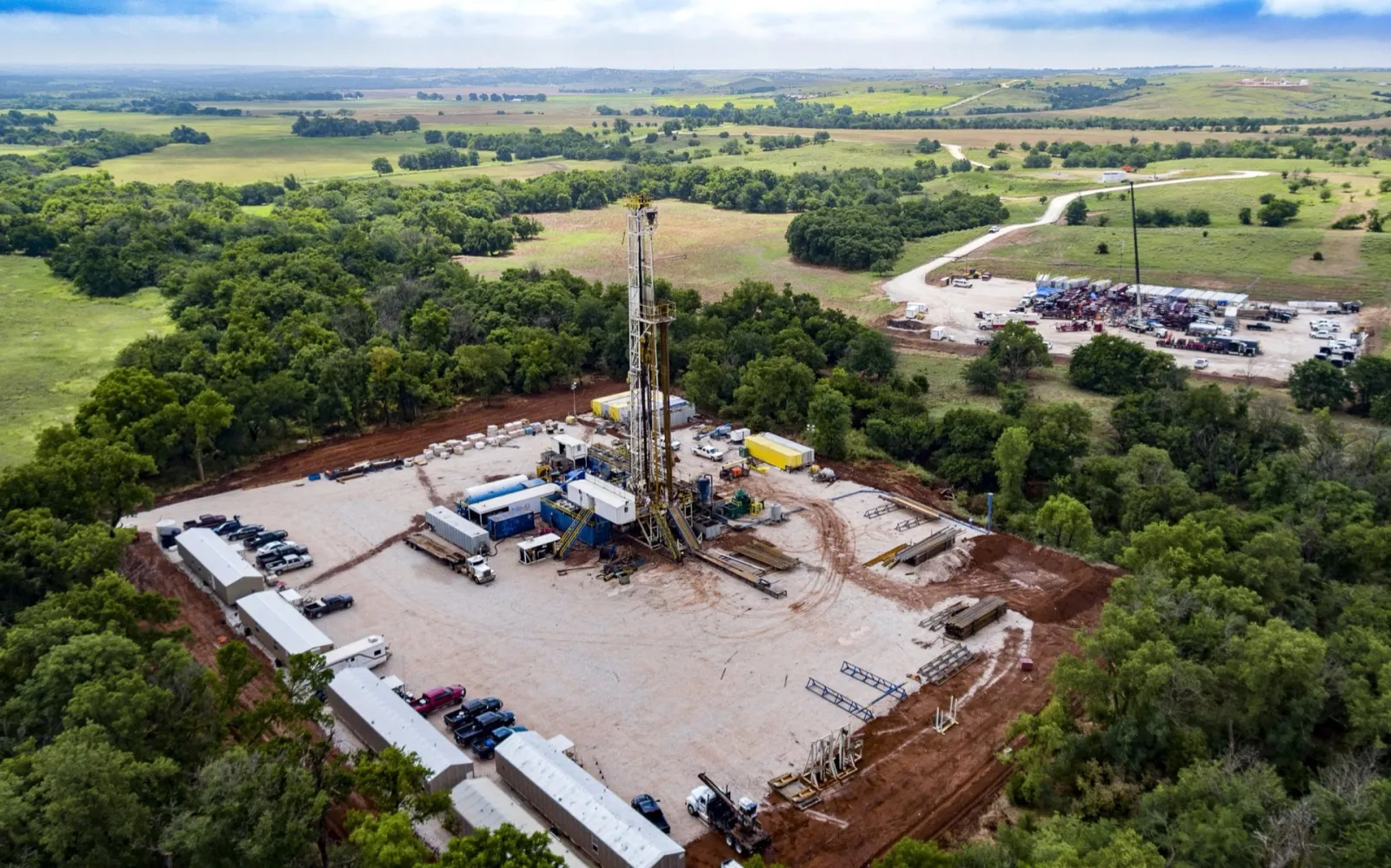 Oil drilling operation in Oklahoma